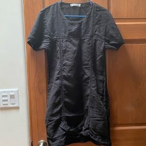 Aly Wear Black Linen Dress